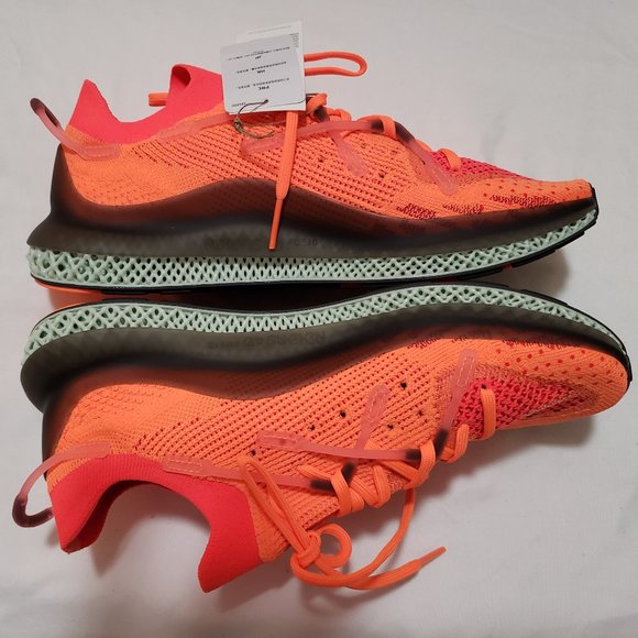 Adidas 4D Fusio Prime knit Orange Red Shoes FY5929 Mens Sz 10 main image 9